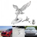 Car Logo 3D Angel Eagle Car Front Cover Chrome Hood Ornament for Auto Trunk Badge Emblem Decal Car Tuning Accessories