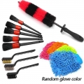 Wheel Rim Cleaning Brush Set Tire Seat Engine Wash Cleaning Tool Multipurpose Use Auto Wheel Brush Car Detailing Tool - Sponges,