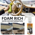 60ML/120ML Multifunctional Car Foam Cleaner Spray Foaming Agent Cleaning Spray Interior Home Cleaner Car Wash Foam Spray|Leather