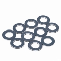 10pcs Car Engine Oil Drain Plug Seal Washer Gasket Rings 90430-12031 5*0.3*1.7inch Blue For Toyota Washers Rings Accessories - O