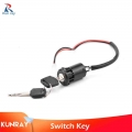 KUNRAY Universal Motorcycle Motorbike Ignition Switch Key Power Lock For Electric Bicycle Electric Scooter Motor Two Wiring Part