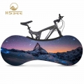 HSSEE Scenic Series Bicycle Dust Cover Elastic Fabric Road Bike Indoor Tire Protective Cover 700C 26" 28" Bicycle Acce