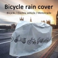 Waterproof Dust proof Outdoor Motorcycle Motor Cover Electric Bike Covers Motor Raincoat Suitable Bicycle Protector for Bicycle|