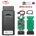 Mpps V21 V18 Chip Tuning Interface Auto Obd 2 Obd2 Ecu Tuning For Edc15 Edc16 Edc17 Multi-language Can Ecu Flasher Remap Cable -