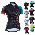 Pro Team Cycling Jersey Women 2021 Summer Mountain Bike Jersey Maillot Ciclismo Breathable Bicycle Clothing Road Cycling Shirt|C