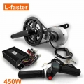 L faster Newest Electric Bicycle Conversion Kit 48V 450W Brushless Middle Engine Kit With Freewheel Crankset For Electric Bike|E