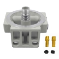 R12T Fuel Filter Base NPT ZG1/4 19 with 2 Fittings & 2 Plugs for 120AT S3240; For W712/75 OP 570 Oil Filter, 5M2101 5M2107|F