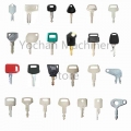 25 Key Machinery Master Set For Caterpillar Hitachi Kobelco Komatsu Kubota Mustang John Deere Excavator Dozer|Car Key| - Offic