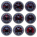 Boost/Vacuum/Water Temp/Oil Temp/Oil Press/Voltage/Tachometer/Air Fuel Ratio/EGT Gauge+Gauge Pods 52mm Analog led White Case|gau