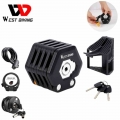 WEST BIKING Foldable Bike Lock MTB Road Bicycle Hamburg Bicycle Lock Anti Theft Scooter Electric E Bike Security Lock Chain Lock