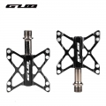 GUB 009Aluminum Alloy Bike Pedals For MTB Non slip Bicycle Pedal 3 Bearing Flat Platform Antiskid Cycling Pedal Riding Bike Part