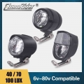 6V 80V 24V 36V 48V 60V Universal Compatible Electric bicycle E bike Headlight Front Light Headlamp 1W 2W 3W 40 70 100 LUX|Electr