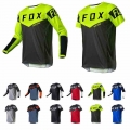 2021 Men's Downhill Jerseys Long+Short Raudax Fox Motorcycle Mountain Bike Team Downhill Jersey MTB Offroad Clothing FXR Bik