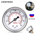 Universal 1/8 Npt Fuel Pressure Gauge Liquid 0-160 Psi 0-11 Kpa Pointer Oil Press Meter White Face For Rv Boat Car Racing - Oil