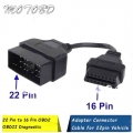 In Stocks for Toyota 22Pin To OBD2 16Pin Female Connector Adapter for Toyota 22 Pin OBDII Female To 16 Pin Repair Cord|Code Read