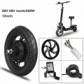 36v-48v Scooter Hub Motor Wheel 350w/500w Bldc Brushless Non-gear Hub Motor E-bike Motor Wheel For Electric Scooter Ebike - Elec