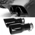 1 PC Car Stainless Steel Universal Exhaust System Muffler Tip End pipe Car Exhaust Tip For Mazda BMW|Mufflers| - ebikpro.