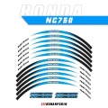 Motorcycle Decals Rim Wheel Decal Reflective Colors Adhesive Stickers Rim Decoration Film For Honda Nc750s Nc750x Nc750 - Decals