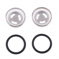 4 Pcs. Universal Motorcycle Sight Glass Oil Sight Glass With Sealing Rings Suitable For Front Or Rear Brake Cylinder, Φ18mm|Fron