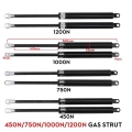 2pcs 450N / 750N / 1000N / 1200N 36cm Gas Struts Bonnet Hood Tailgate Shock Lift Strut Support Storage Bed Gas Spring Car Bus RV