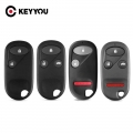 Keyyou 2/3/4 Button Car Remote Key Shell Fob Case For Honda Civic Crv Accord Jazz 2003 2004 2005 2006 2007 2008 2009 2010 2011 -