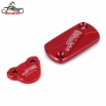 CNC Motorcycle Front Rear Brake Fluid Reservoir Cap Cover For HONDA CR125R CR250R CRF150R CRF250R CRF250X CRF450R CRF250RX CRF|B