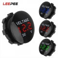 Leepee Dc 12v-24v Digital Panel Voltmeter Voltage Meter Tester Led Display For Car Auto Motorcycle Atv Truck - Volt Meters - Off