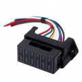 6 Way DC32V Circuit Car Trailer Auto Blade Fuse Box Block Holder ATC ATO 2 input 6 ouput Wire|Fuses| - ebikpro.com