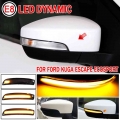 For Ford Kuga Escape Ecosport 2013-18 Focus 3 Mk3 Se St Rs Led Dynamic Turn Signal Light Side Rear-view Mirror Indicator Blinker