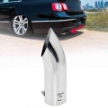 59mm Car Exhaust Pipe Exhaust System Muffler Tail Pipe Tip Silencer Stainless Steel Mufflers Universal Car Exhaust Pipe|Mufflers