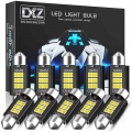 Dxz 10pcs C5w Led Bulbs Canbus Festoon-31mm 36mm 39mm 41mm 3030 Chip C10w No Error Car Interior Dome Light Reading Light 12v/24v