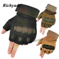 Outdoor Half Finger Motorcycle Gloves Motorbike Motocross Moto Hard Knuckle Fingerless Riding Biker Protective Gear|Gloves| -