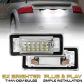 2Pcs LED License Number Plate Light Lamps For Audi TT 8N MK1 Audi TT Roadster 8N9 Audi TT Coupe 8N3 Number Lamps Car Accessories