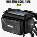 Waterproof Bicycle Bag Handlebar Camera Pouch Biking Front Tube Frame Bike Portable Dustproof Cycling Parts for WILD MAN Durable