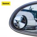 Baseus 2pcs Car Mirror Hd Convex Mirror Blind Spot Auto Rearview Mirror 360 Degree Wide Angle Vehicle Parking Rimless Mirrors -