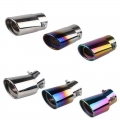 Universal Car Vehicle Stainless Steel Tail Throat Exhaust System Muffler Pipe - Exhaust Headers - ebikpro.com