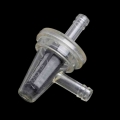 1x Universal Motorcycle Right Angle Inline Fuel Filter 1/4" 6mm Hose Lines K0AF|Fuel Filters| - ebikpro.com