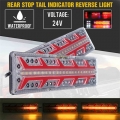 2PCS 41cm 24V Dynamic LED Car Truck Tail Light Turn Signal Rear Brake Lights Signal Lamp Trailer Lorry Bus Camper Caravan RV|Tru