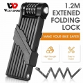 WEST BIKING Foldable Bicycle Password Lock Strongest Anti Theft Heavy Duty Lock MTB Road Bike Motorcycle Electric Bike Lock|Bicy