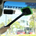 1PC Car Detachable Window Brush Microfiber Wiper Cleaner Cleaning Brush with Cloth Pad Car Auto Cleaner Cleaning Tool Brush|Spon