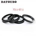 DATOUBO 4 pcs/lots,black plastic material car wheel 73.1 57.1mm, 73.1 56.1mm hub centric rings,car accessories. Retail price.|