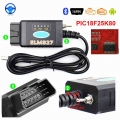 2021 Elm 327 Usb Bluetooth Works On Forscan For Ford Hs Can /ms Can V1.5 Car Obd2 Diagnostic Tool Elm327 Usb Ftdi Chip - Code Re