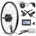 Rear Motor Wheel 36v 48v 500w Ebike Kit Electric Bike Wheel Conversion Kit Lcd Electric Bicycle Wheel Kit For 20/26inch 700cc -