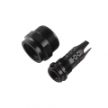 1/2x28 5/8x24 Black Muzzle Devices Flash Mounts With 1.375x24 Tpi Adapter - Nuts & Bolts - ebikpro.com