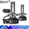 Zdatt H4 H7 Led Canbus Headlight H1 H8 H9 H11 H27 9005 Hb3 Hb4 Led 12v Turbo Auto Fog Lights 20000lm 100w 6000k Car Moto Bulb -