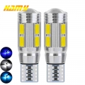 2 Pcs T10 W5w 194 Led Bulb For Car Led Signal Light Canbus Free Error 5630 Chips 6500k 12v White Auto Wedge Side Trunk Lamps - S