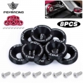 8Pcs M6 Car Modified Hex Fasteners Fender Washer Bumper Engine Concave Screws Fender Washer License Plate Bolts Car styling|Nuts