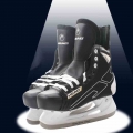 Winter Ice Hockey Skates Shoes Professional Ice Skating Blade Shoe PU Thermal Thicken Comfortable Beginner Adult Teenagers Kids|