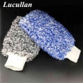 Lucullan Maximum Absorbancy Glove High Density Microfiber Premium Car Wash Mitt Scratch Free Perfect For Everyday Detailing - Sp