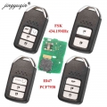 jingyuqin 2/3/4 BTN Remote Smart Car key 434Mhz FSK For Honda Greiz Fit City Jazz XRV Venzel HRV CRV ID47 CHIP|Car Key| - Offi